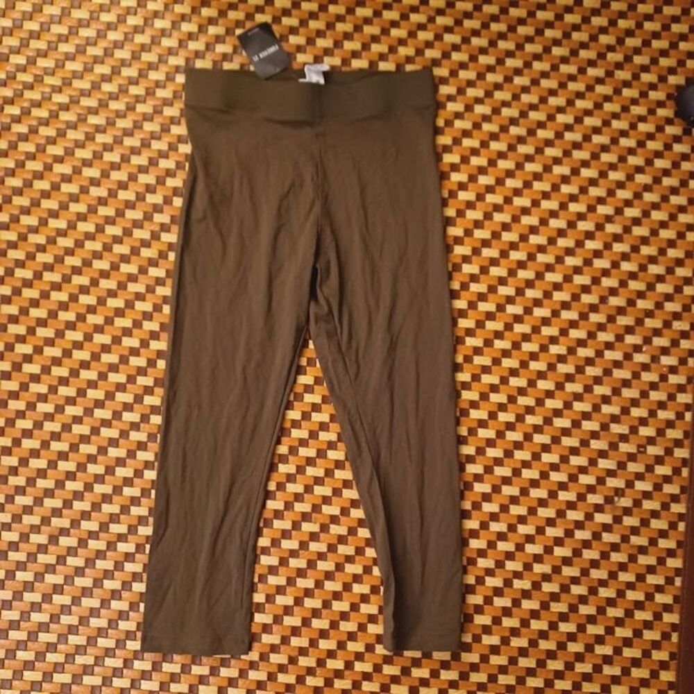 Forever 21 brown leggings size L NWT